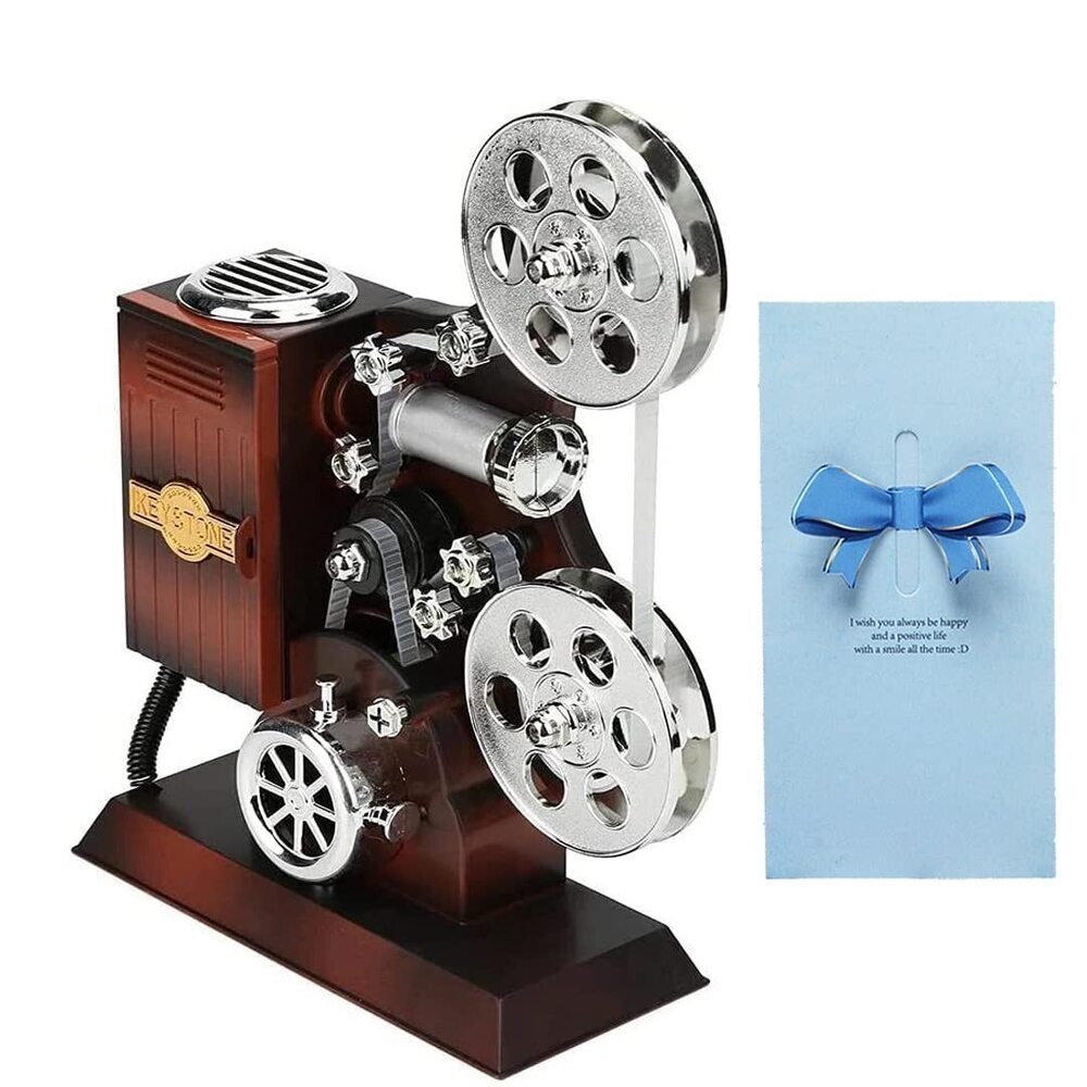 8405 Projector-Machine-Music-Box-Vintage-Hand-Cranked-Mechanism Mini